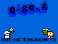 Video Game Dig Dug Is My Shiny Blue Plastic God Wallpaper